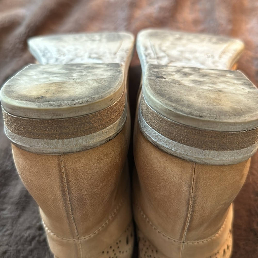 SUNDANCE Stargazer Lace Leather Booties Sz EU 36 US 6 - Picture 9 of 13